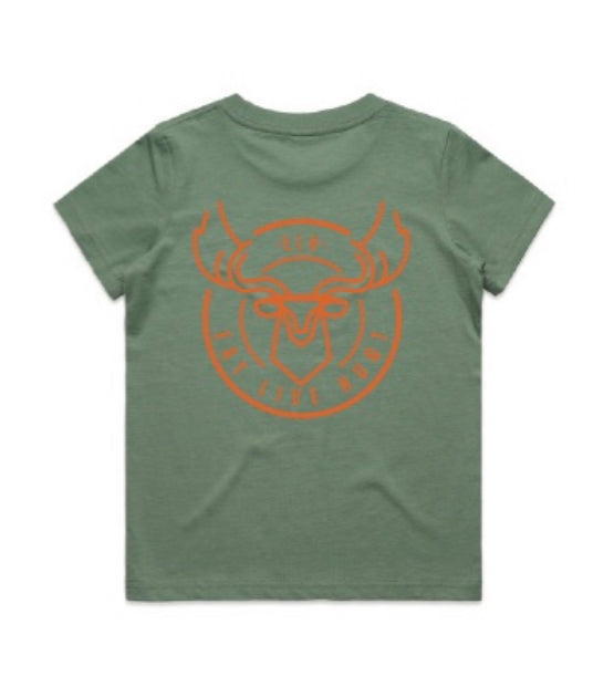 AS COLOUR KIDS TEE T-SHIRTS (FRONT + BACK PRINT)